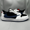 Travis Scott x Air Jordan 1 Retro Low OG SP Lightning White Black Blue Sneakers