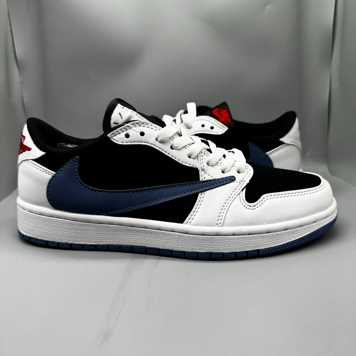 Travis Scott x Air Jordan 1 Retro Low OG SP Lightning White Black Blue Sneakers