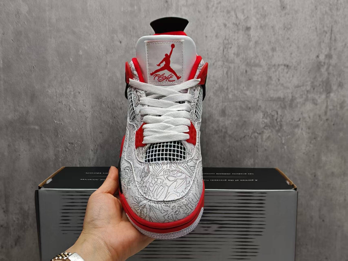 Air Jordan 4 White Laser Sneakers (Copy) (Copy)