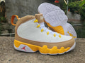 Air Jordan 9 White Ochre Sneakers