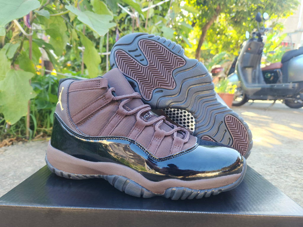 Air Jordan 11 New Black Brown Sneakers