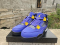 Air Jordan 4 Purple Yellow Sneakers