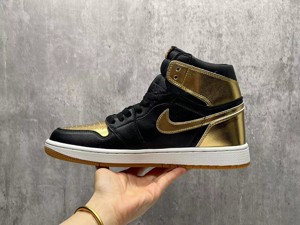 Air Jordan 1 Black Gold Sneakers – Super A