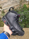 Air Jordan 9 Black Red & Black Brown Sneakers