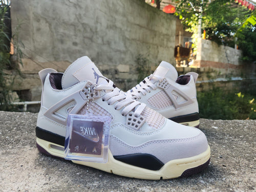 A Ma Maniére x Air Jordan 4 Brown & Pink Sneakers