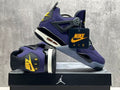 Air Jordan 4 Lakers Purple Gold Sneakers