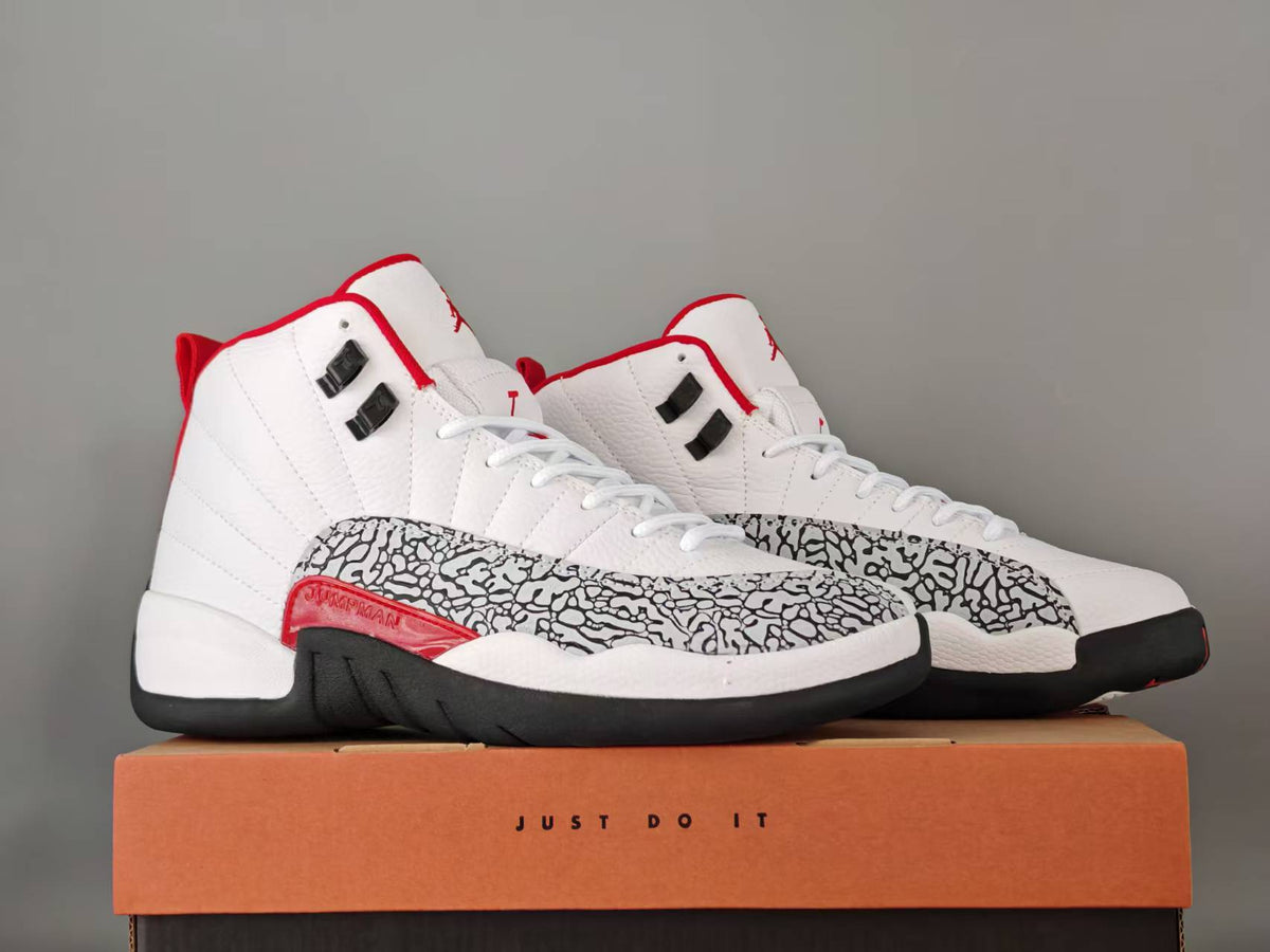 Air Jordan 12 Retro Summit White Varsity Red Sneakers – CT8013-116
