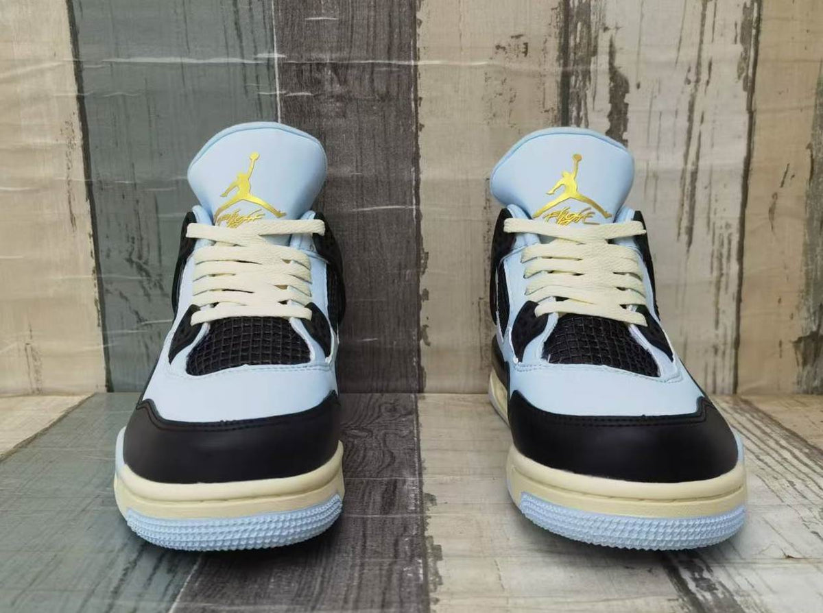 Air Jordan 4 Light Blue Black Men's Sneakers