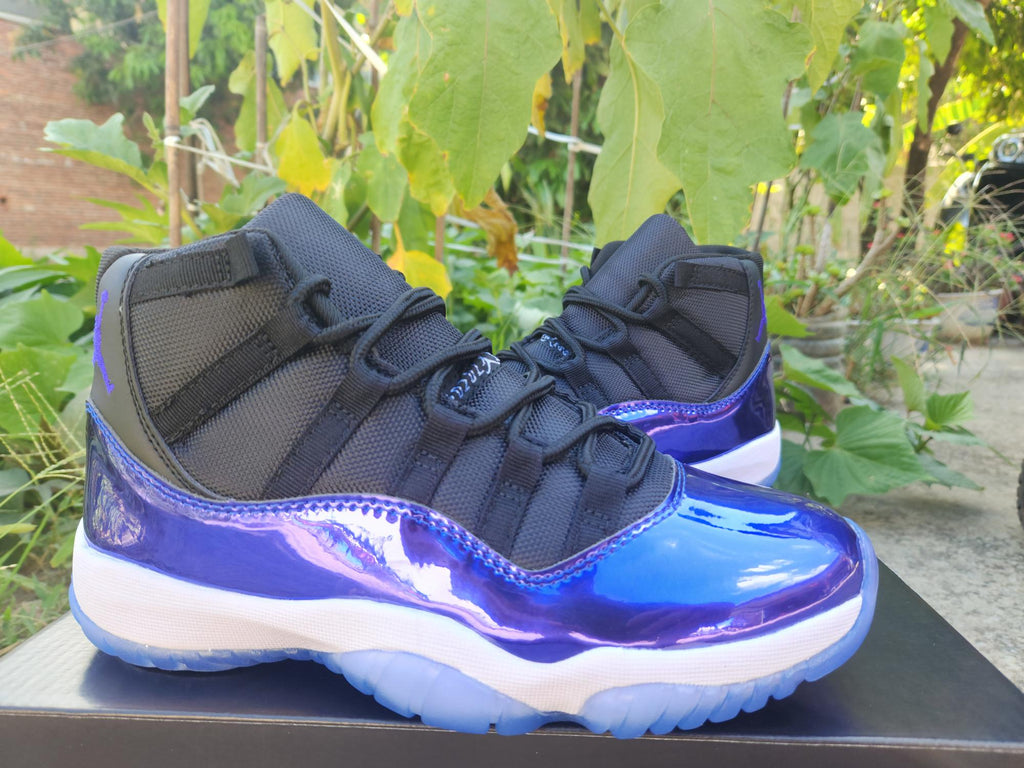 Air Jordan 11 Black Blue Sneakers