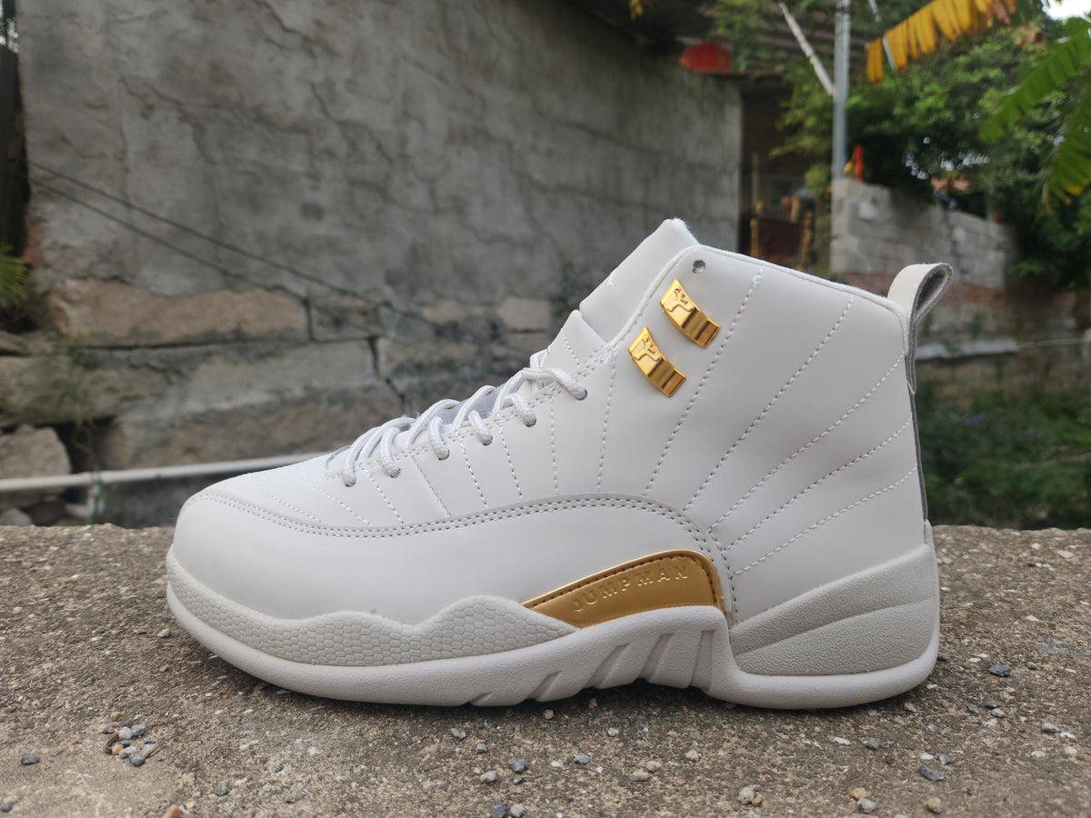 Air Jordan 12 Grey Gold Sneakers