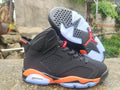 Air Jordan 6 Retro Shattered Backboard Black Orange Sneakers