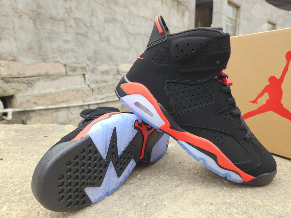 Air Jordan 6 Shattered Backboard Black Red Sneakers
