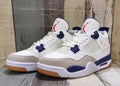Air Jordan 4 Retro Off-White Blue Sneakers
