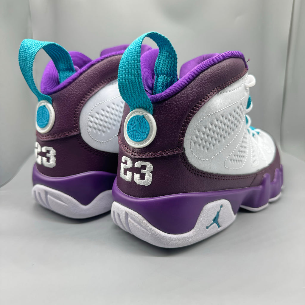 Air Jordan 9 White Purple Sneakers