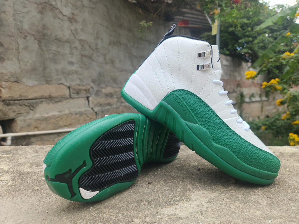 Air Jordan 12 Retro Summit White Gorge Green Sneakers – CT8013-103