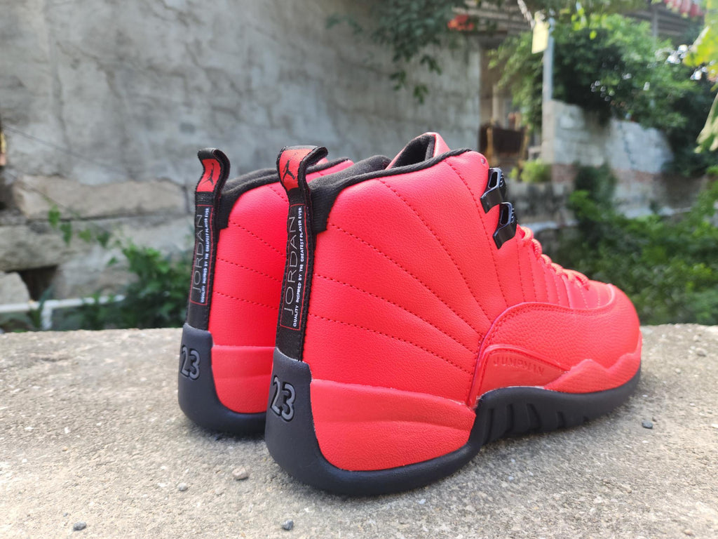 Air Jordan 12 Retro Black-Red Sneakers