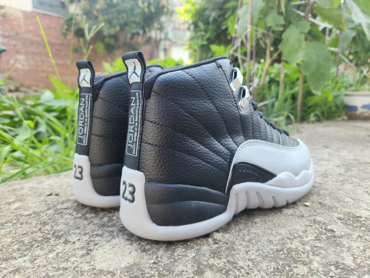 Air Jordan 12 Black Light Grey Sneakers