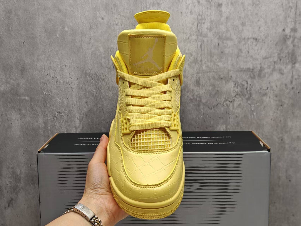 Air Jordan 4 Lemonade Cream Yellow Sneakers