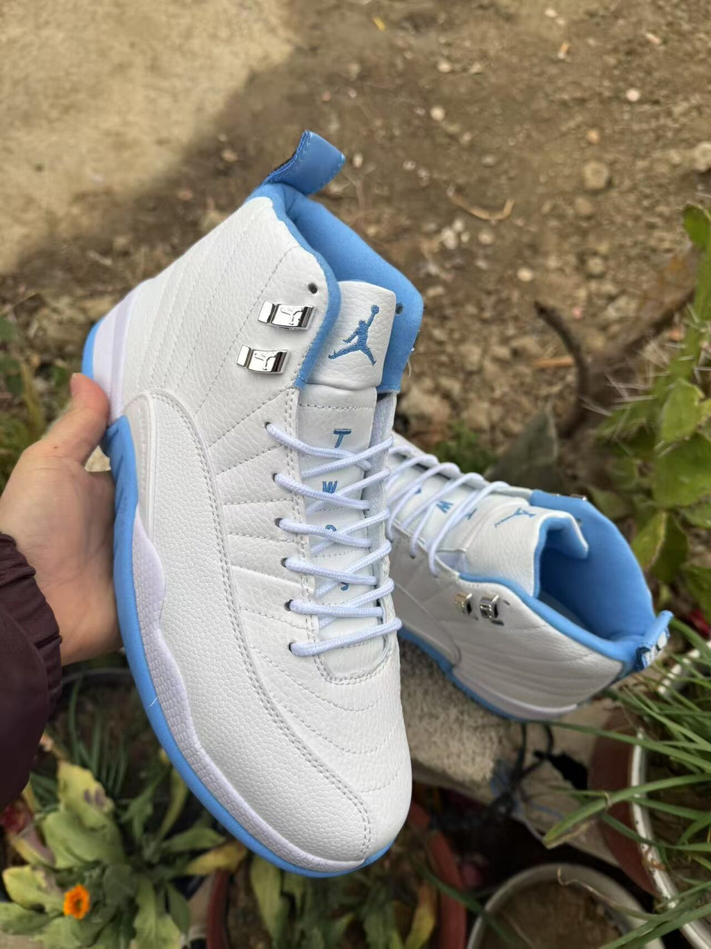Air Jordan 12 Retro White-Jade Sneakers – Restored Version