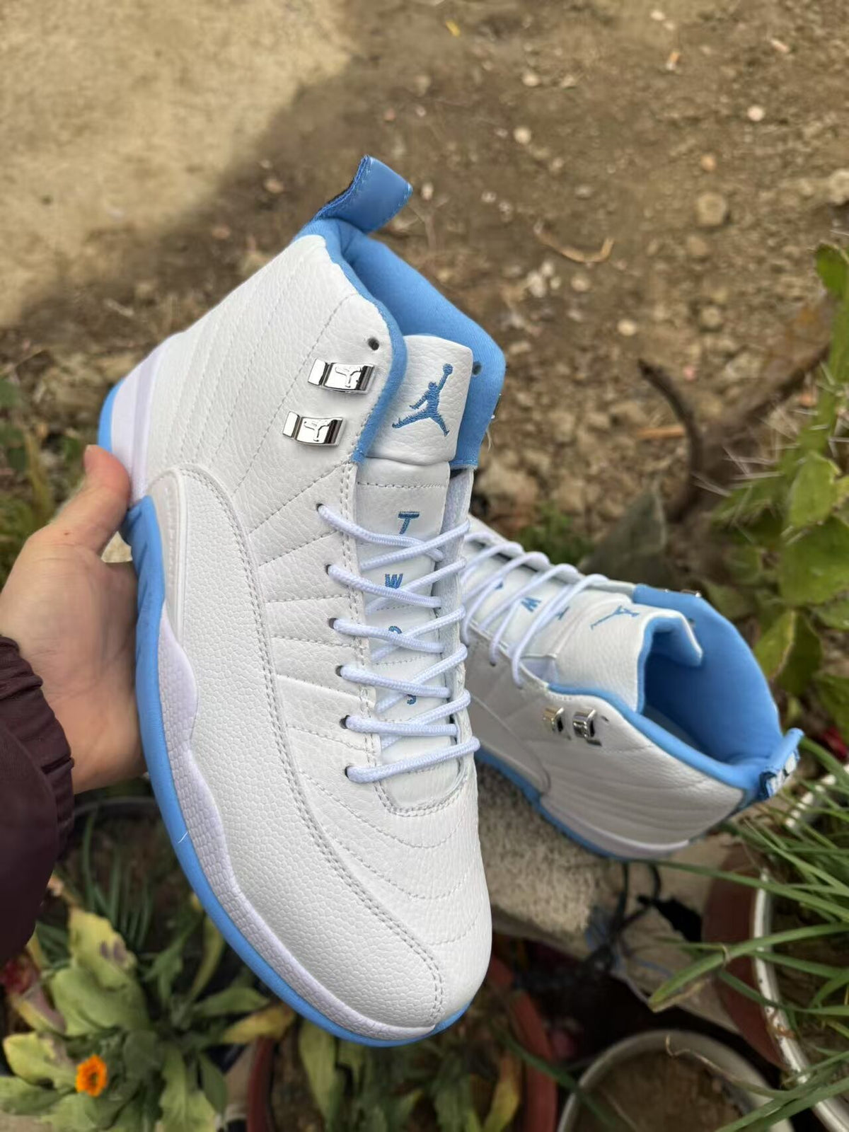 Air Jordan 12 Retro White-Jade Sneakers – Restored Version