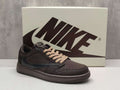 Travis Scott x Air Jordan 1 Low OG SP Dark Brown Reverse Swoosh 9.0 Sneakers