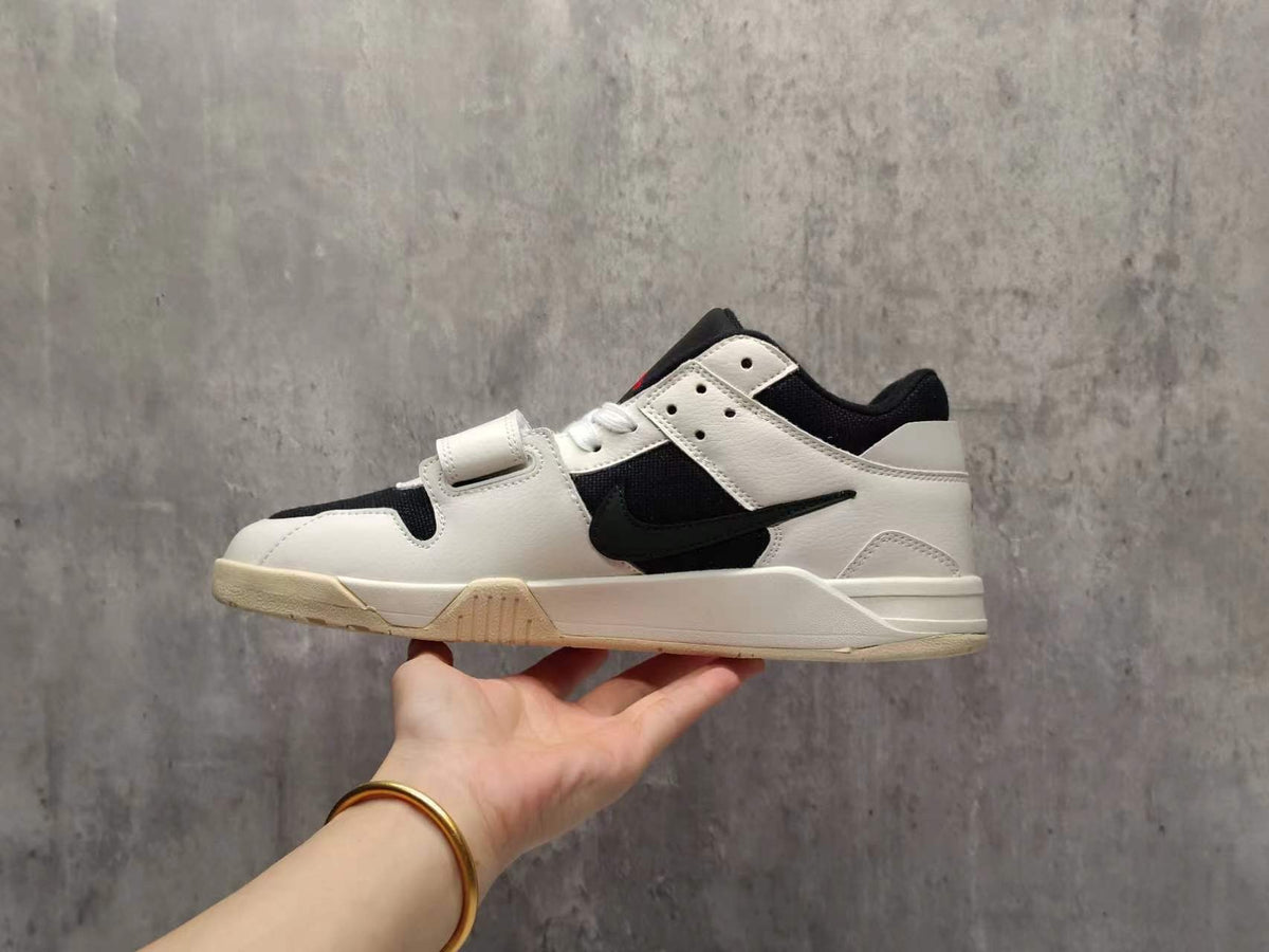 Travis Scott White Green Black Reverse Swoosh Sneakers