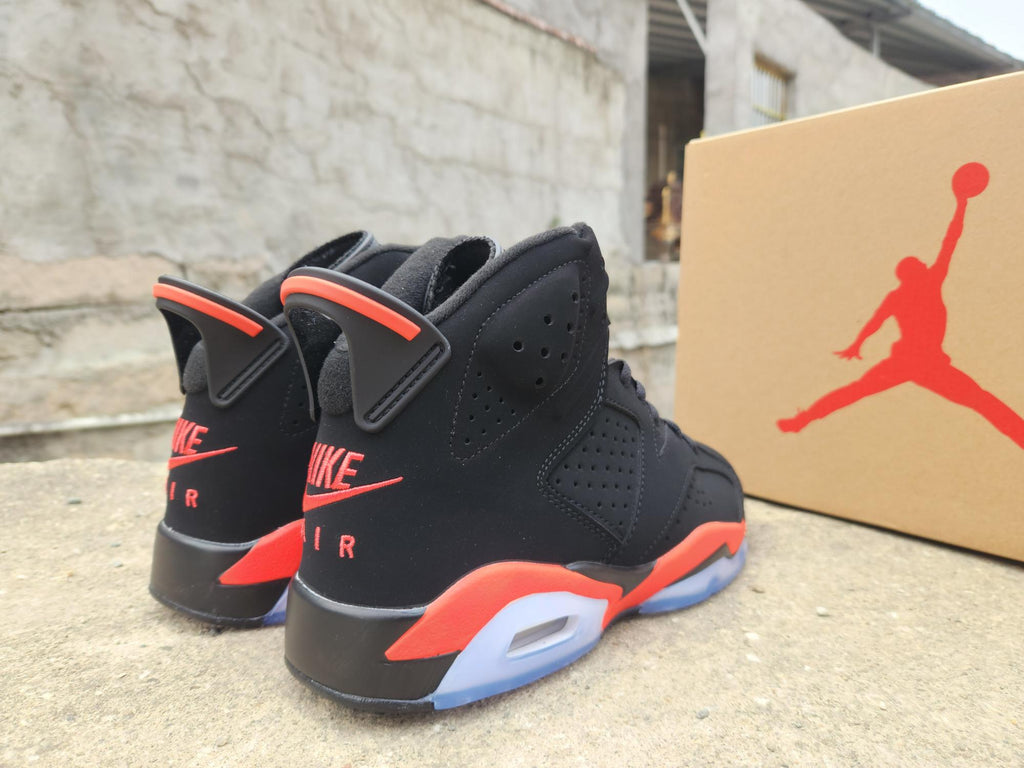 Air Jordan 6 Shattered Backboard Black Red Sneakers