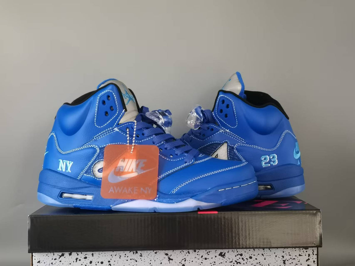 Air Jordan 5 Retro NY Arctic Blue Sneakers