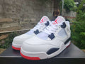 Air Jordan 4 Retro White-Red Sneakers