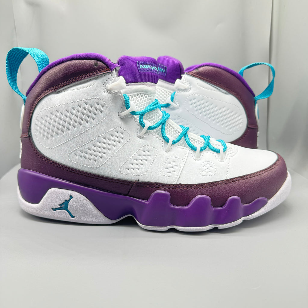 Air Jordan 9 White Purple Sneakers