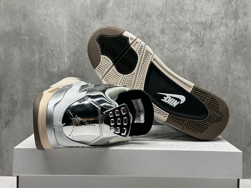 Air Jordan 4 Iron Man Sneakers – Collaboration Edition