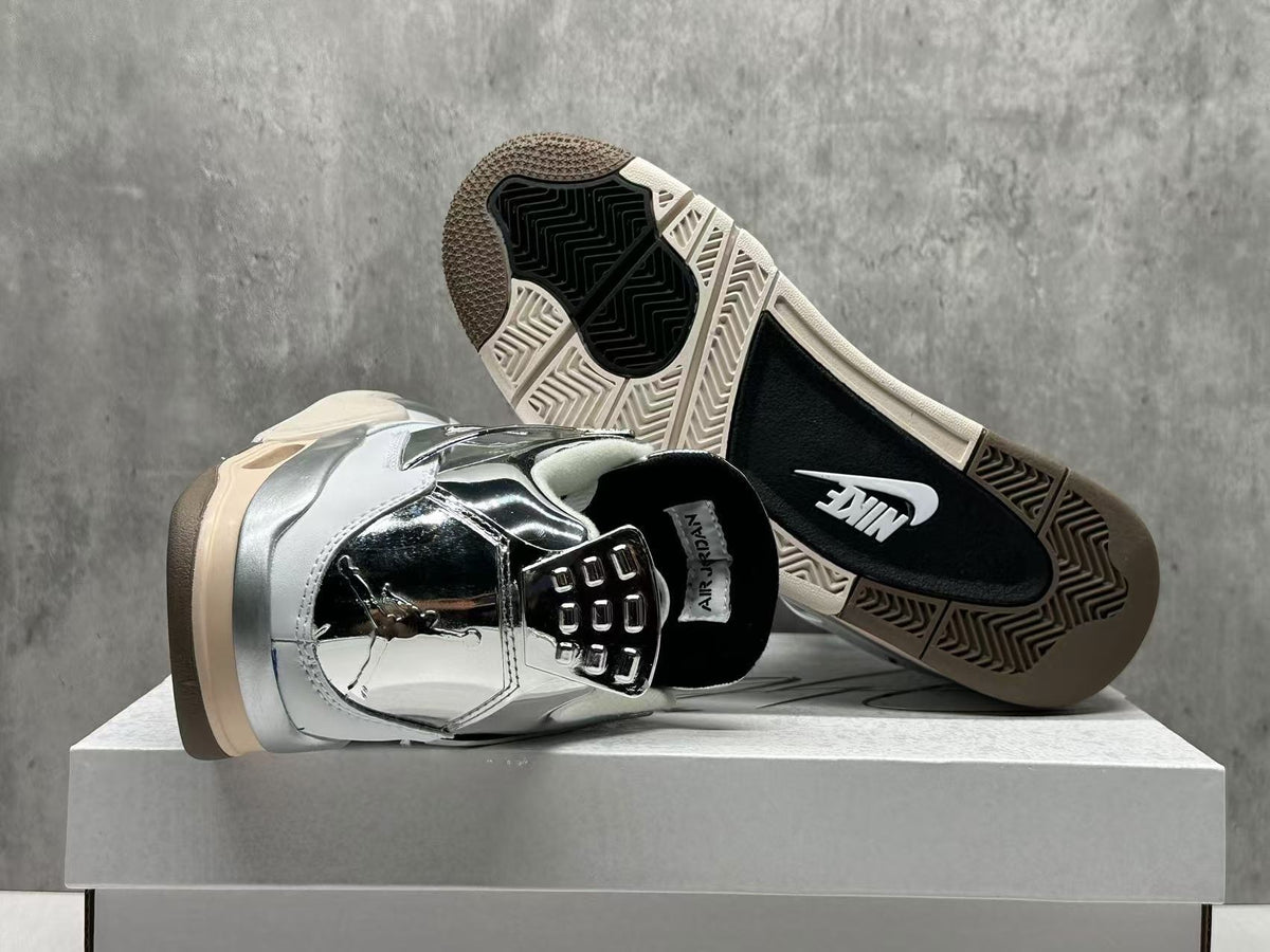 Air Jordan 4 Iron Man Sneakers – Collaboration Edition