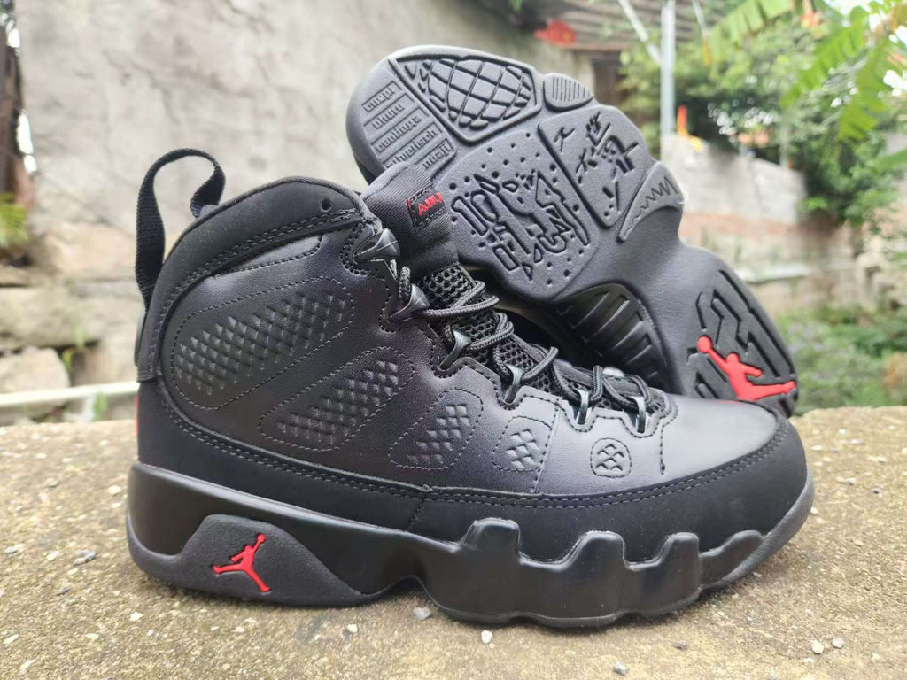 Air Jordan 9 Black Red & Black Brown Sneakers