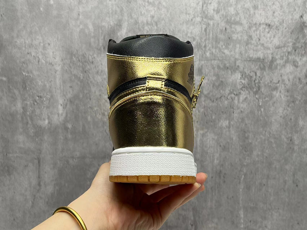 Air Jordan 1 Black Gold Sneakers – Super A