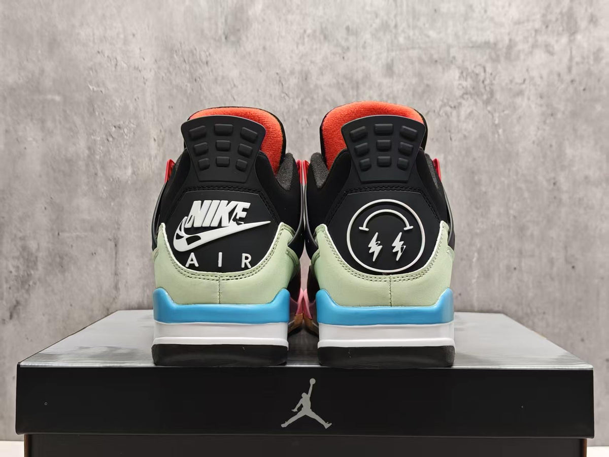 Air Jordan 4 Rainbow Patchwork Sneakers