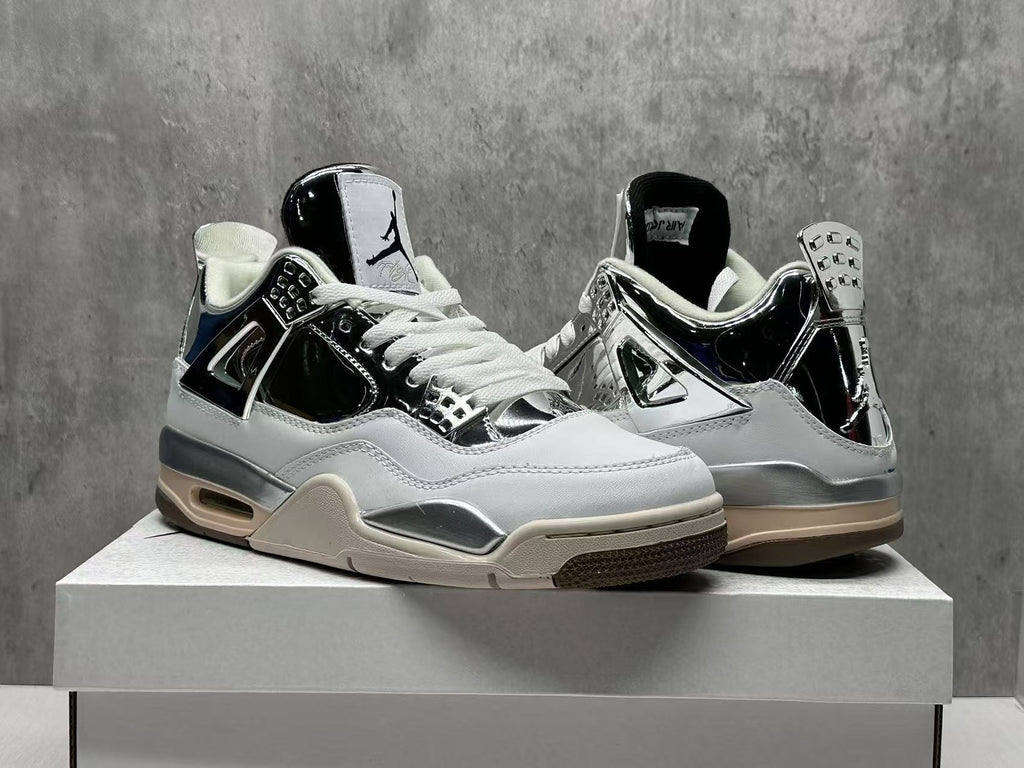 Air Jordan 4 Iron Man Sneakers – Collaboration Edition