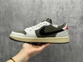 Travis Scott x Air Jordan 1 Low OG SP Beige-Olive Reverse Swoosh Sneakers