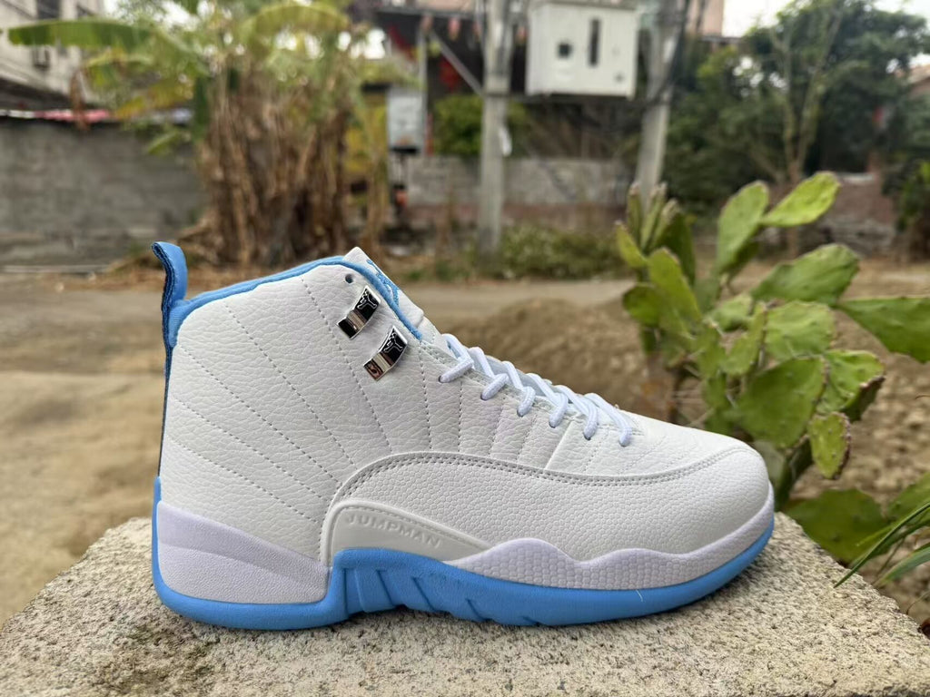 Air Jordan 12 Retro White-Jade Sneakers – Restored Version