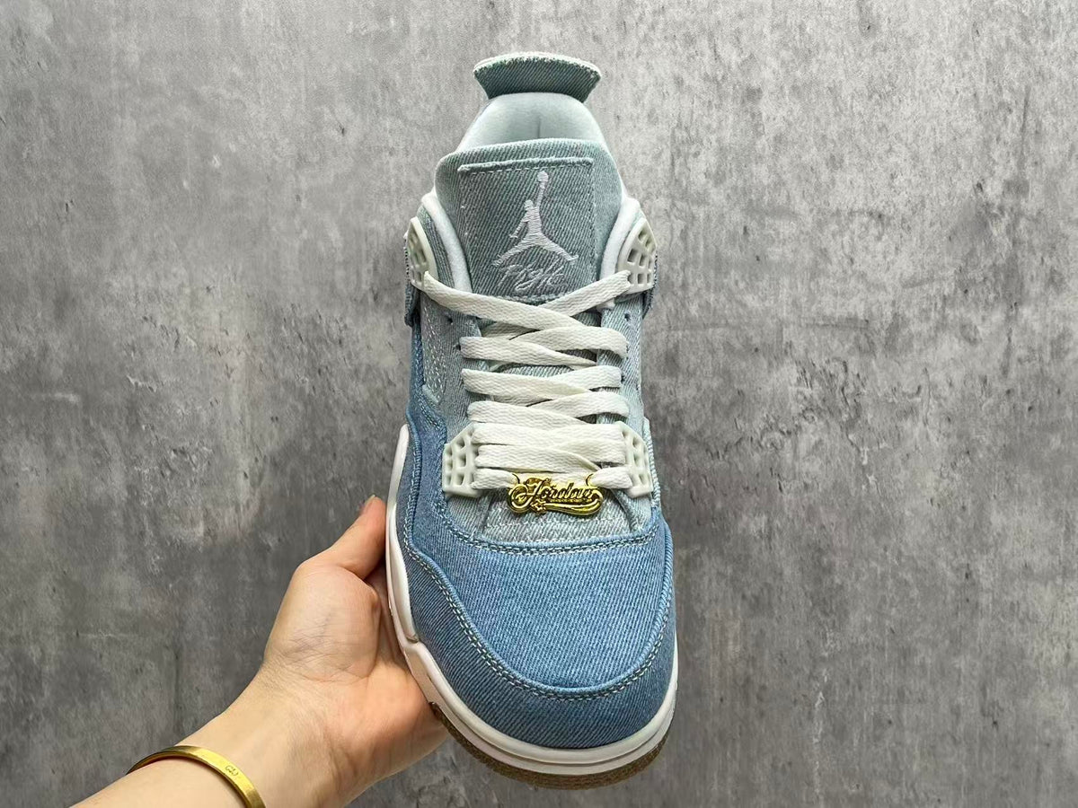 Air Jordan 4 Retro Denim Blue Sneakers