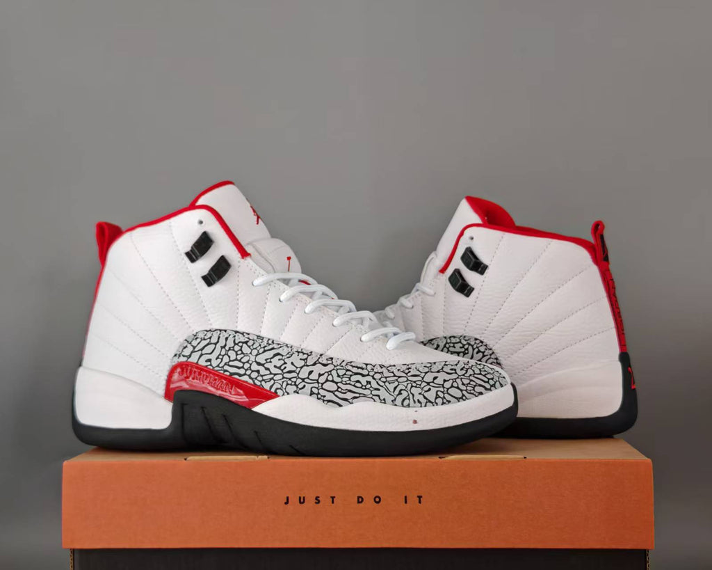 Air Jordan 12 Retro Summit White Varsity Red Sneakers – CT8013-116