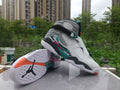 Air Jordan 8 Retro White-Grey-Green Sneakers