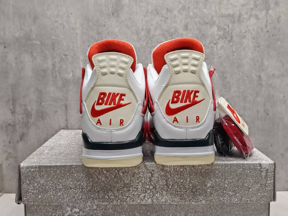 Air Jordan 4 Vermilion Red Sneakers – Collaboration Edition