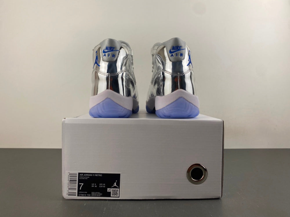 Air Jordan 11 Silver Patent Sneakers | CT8012-730