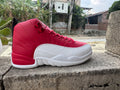 Air Jordan 12 Retro White Red Sneakers