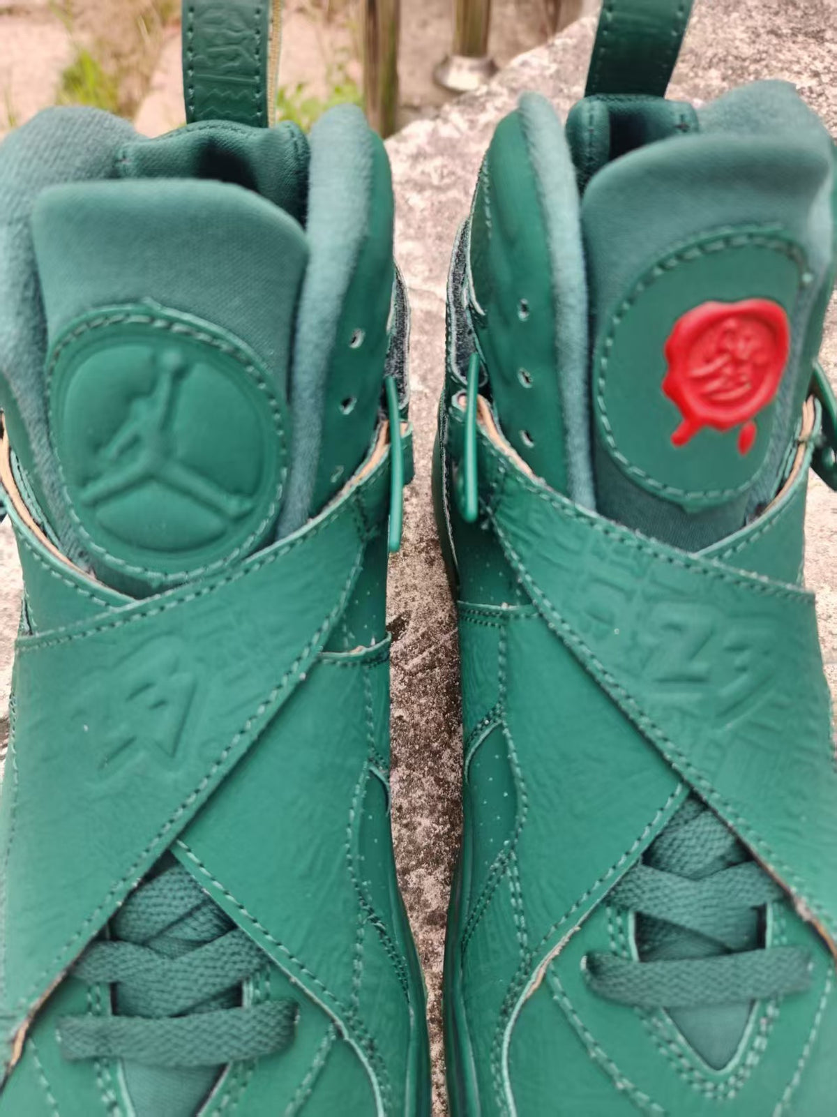 Air Jordan 8 New Dark Green Sneakers
