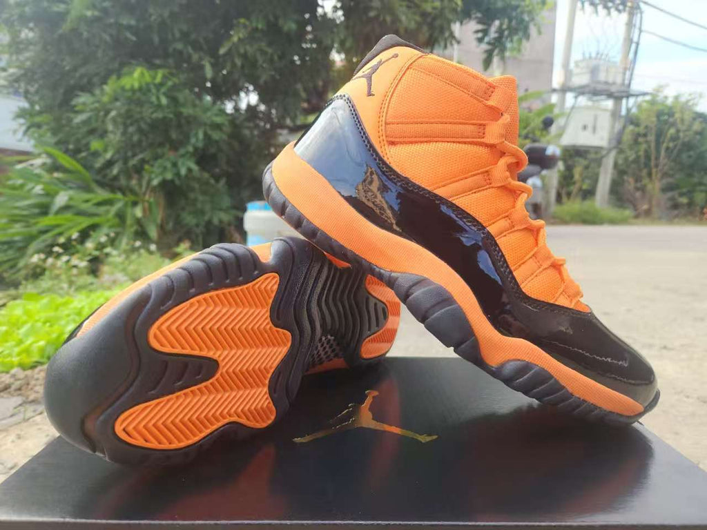Air Jordan 11 Retro Orange-Red-Black Sneakers