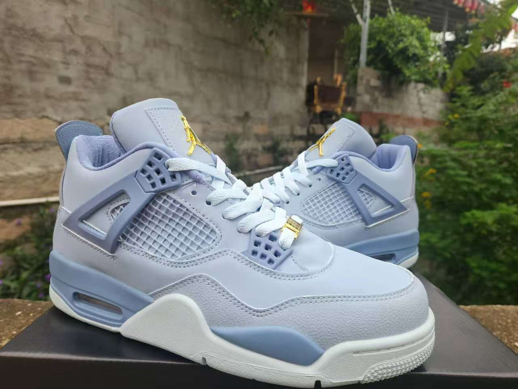 Air Jordan 4 Retro Grey Blue Sneakers