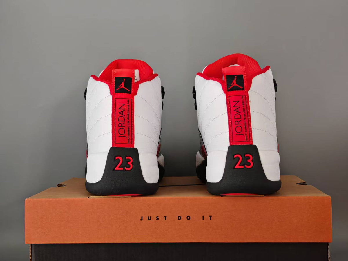 Air Jordan 12 Retro Summit White Varsity Red Sneakers – CT8013-116