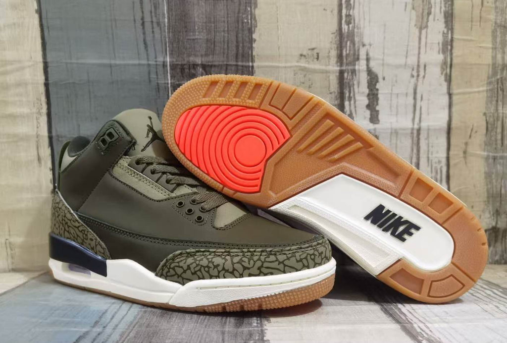 Air Jordan 3 Retro Medium Olive Sneakers | DN3707-202